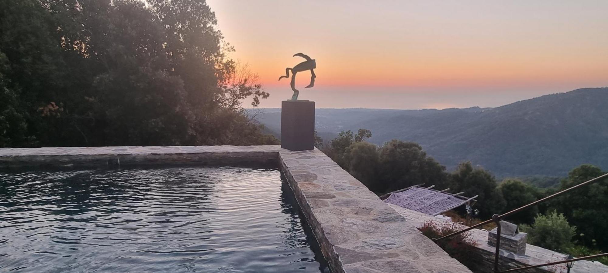 Villa Casa Santini dans Domaine privé, Piscine, Jacuzzi Porri Exterior foto